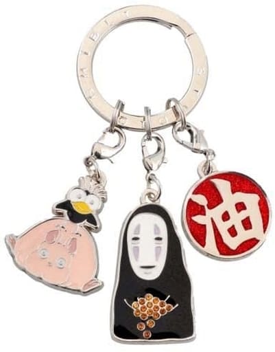 Kaonashi Studio Ghibli 3 Key Rings Key Chain [USED]