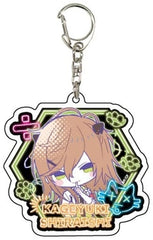 Kageyuki Shiraishi Color x Malice Graph Art Illustration Acrylic Key Chain 04 Neon Ver. Key Chain [USED]
