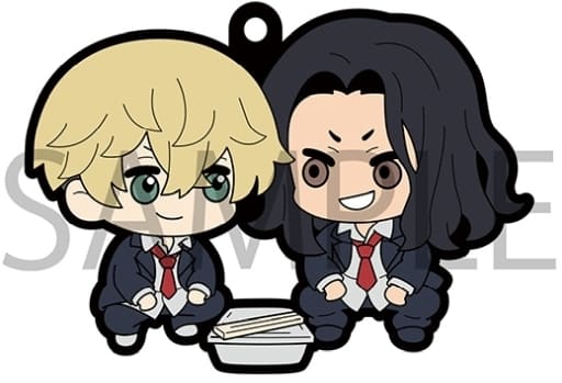 Keisuke Baji Chifuyu Matsuno Tokyo Revengers Buddycolle Rubber Mascot Key Ring [USED]