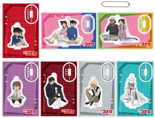 Conan Edogawa, etc. Detective Conan Trading Mini Acrylic Stand I All 7 Types Set Acrylic Stand [USED]