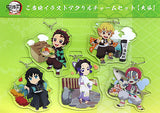 Tanjiro Kamado, etc. Demon Slayer: Kimetsu no Yaiba Mugen Train & Entertainment District Arc Acrylic Charms Local Illustration Oita Total Concentration Exhibition Oita Venue Limited 5 Piece Set Charm [USED]