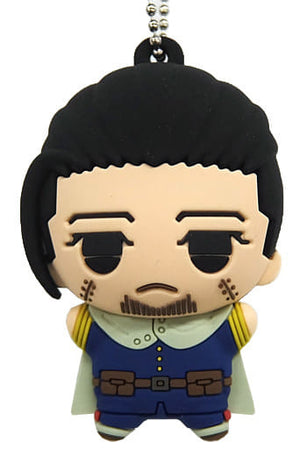 Hyakunosuke Ogata Golden Kamuy Chibigurumi Rubber Mascot Key Chain Namco Limited Key Chain [USED]