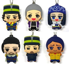 Saichi Sugimoto, etc. Golden Kamuy Chibigurumi Rubber Mascot Key Chain Namco Limited All 6 Types Set Key Chain [USED]