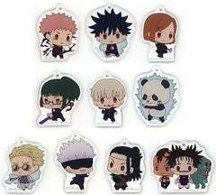 Yuji Itadori, etc. Jujutsu Kaisen Ichiban Kuji Shi Acrylic Charms Chokonokko Prize G All 10 Types Set Charm [USED]