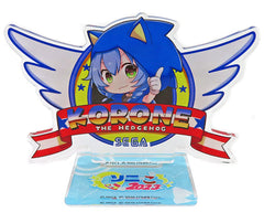 Inugami Korone Sonic Logo VTuber Hololive Sega Lucky Kuji Online Soni X Koro 2023 Acrylic Stand Prize D-4 Acrylic Stands [USED]