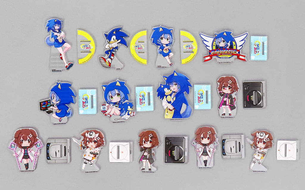 Inugami Korone, etc. VTuber Hololive Sega Lucky Kuji Online Soni X Koro 2023 Acrylic Stand Prize D All 13 Types Set Acrylic Stands [USED]