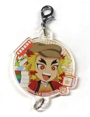 Kyojuro Rengoku Demon Slayer: Kimetsu no Yaiba Connect! Acrylic Charm Osaka Metro Demon Slayer: Chikatetsu Sennyu Sugoroku Daisakusen Limited Mawase! Ogata Chusenki 2nd Prize Charm [USED]