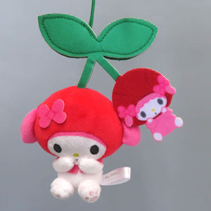 My Melody Sanrio Characters Cherry Mascot 2 Key Ring [USED]