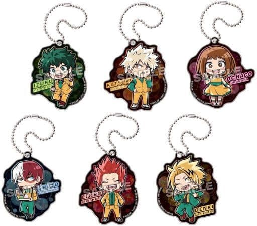 Katsuki Bakugo, etc. My Hero Academia Defome Party Time! Acrylic Keychain Vol.1 All 6 Types Set Key Chain [USED]