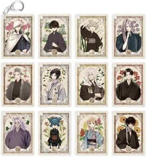Yamanbagiri Kunihiro, etc. Touken Ranbu ONLINE Hanakoyomi Picture Scroll Part 4 Acrylic Keychain All 12 Types Set Key Chain [USED]