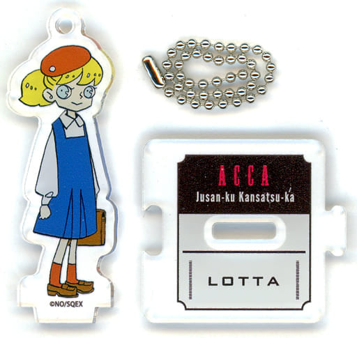 Lotta ACCA 13 Territory Trading Acrylic Stand Key Chain Badon Cafe Limited Key Chain [USED]