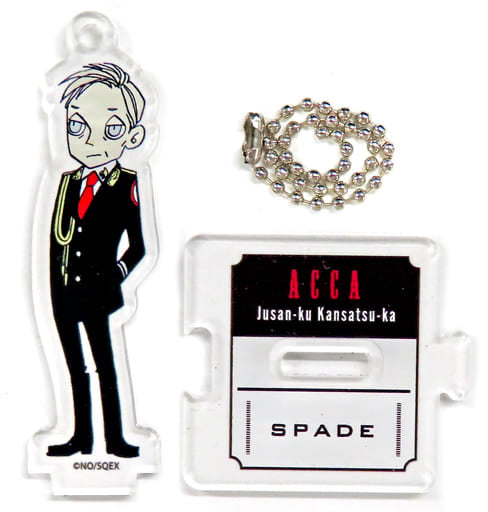 Spade ACCA 13 Territory Trading Acrylic Stand Key Chain Badon Cafe Limited Key Chain [USED]