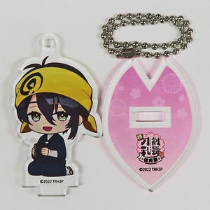 Mikazuki Munechika Toku: Touken Ranbu Hanamaru Setsugetsuka DMM Scratch! 2Way Acrylic Keychain Prize D-11 Key Chain [USED]