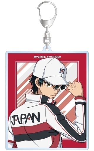 Ryoma Echizen Fighting Back Ver. The New Prince of Tennis Newly Drawn Illustration Big Acrylic Keychain Key Chain [USED]