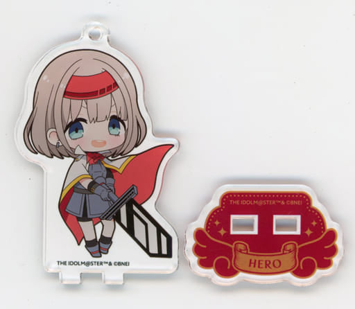 Serizawa Asahi THE IDOLM@STER Shiny Colors Legend of Shiny Colors Trading Acrylic Stand Key Chain RPG, Role-Playing Game Brave Side animate cafe Limited Key Chain [USED]