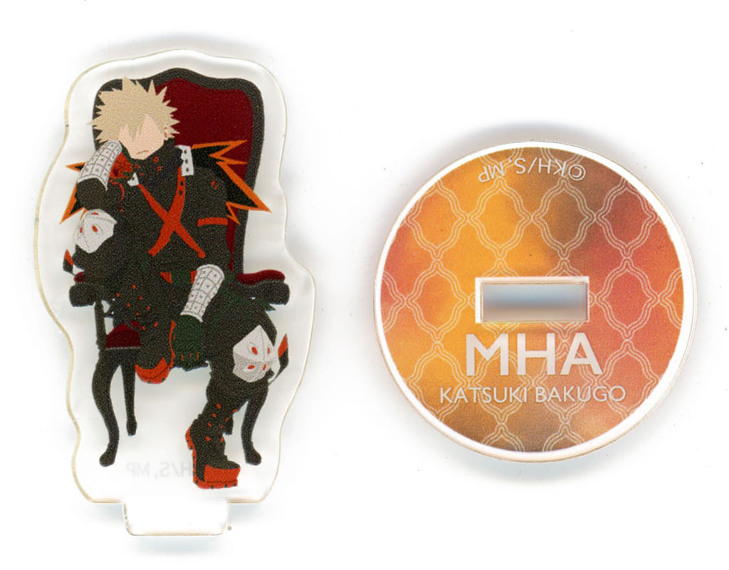 My Hero Academia Katsuki Bakugo Trading Mini Acrylic Stand Sit! Chair! Icon Illustration Ver. Hero Plaza Limited Acrylic Stands [USED]