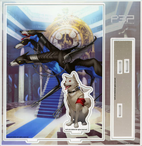 Persona 3 Portable Koromaru Rakuten Collection Diorama Acrylic Stand Prize A-9 Acrylic Stands [USED]