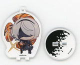 2B Mini Character with Blindfold NieR:Automata Trading Acrylic Stand Key Chain Decotto by animatecafe Limited Key Chain [USED]