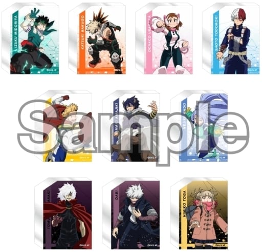 My Hero Academia Izuku Midoriya & Others Trading Acrylic Blocks Season 6 Action Key Art 3 All 10 Types Set Acrylic Stands [USED]