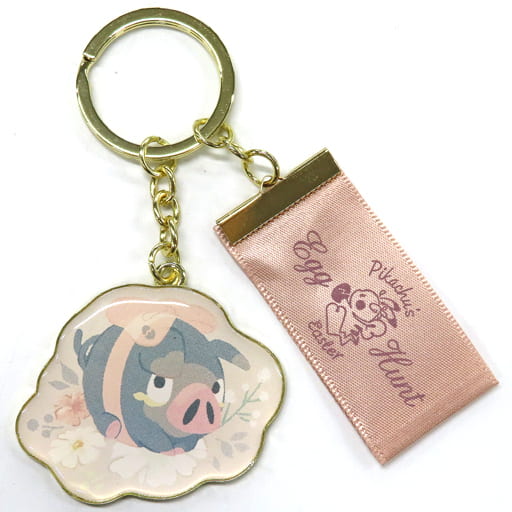Lechonk Pokemon Metal Keyring Collection Pikachu's Easter Egg Hunt Pokemon Center Limited Key Chain [USED]