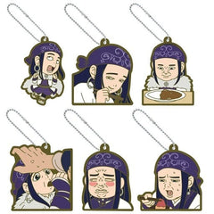 Asirpa Golden Kamuy Asirpa-san Rubber All 6 Types Set Key Chain [USED]