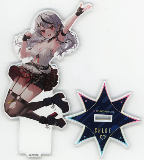 Sakamata Chloe Jump VTuber Hololive Life-Scale Acrylic Stand A Sakamata Chloe at Maxell Aqua Park Shinagawa #Sakamata Splash Aquarium! Exclusive Acrylic Stands [USED]