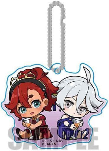 Suletta Miorine Mobile Suit Gundam: The Witch from Mercury Gyugyutto Acrylic Key Chain Key Ring [USED]