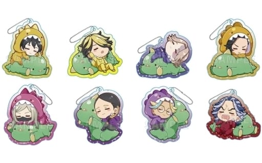 Shinichiro Sano, etc. Tokyo Revengers Gyaokore Trading Acrylic Keychains Vol.2 All 8 Types Set Key Chain [USED]