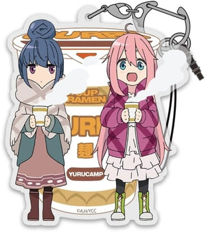 Rin Shima Nadeshiko Kagamihara Curry Noodles Laid-Back Camp Acrylic Multi Key Chain Key Chain [USED]