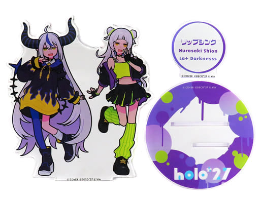 Murasaki Shion La+ Darknesss Lip Sync VTuber Hololive Holo*27 Acrylic Stand Hololive Super Expo 2023 Limited Acrylic Stands [USED]
