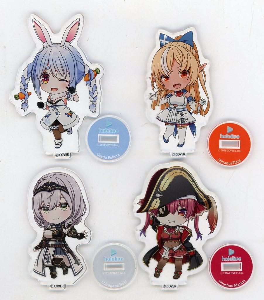 Usada Pekora, etc. VTuber Hololive Nendoroid Plus Acrylic Stand 3rd Generation Set Hololive Super Expo 2023 Limited Acrylic Stands [USED]