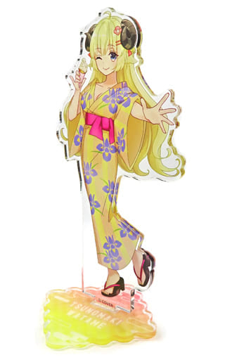 Tsunomaki Watame VTuber Hololive Life-Scale Acrylic Stand Yukata Ver. Gokurakuyu Raku SPA Collaboration Vol.2 Fulolife Exclusive Acrylic Stands [USED]