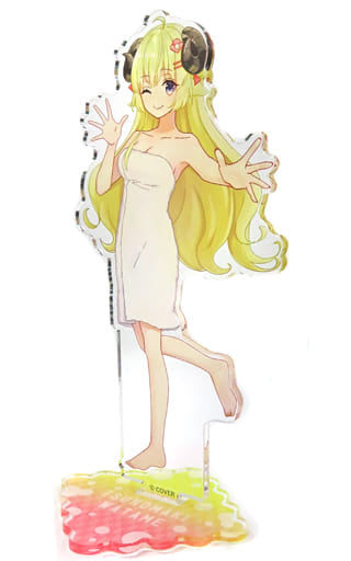 Tsunomaki Watame VTuber Hololive Life-Scale Acrylic Stand Post-Bath Version Gokurakuyu Raku SPA Collaboration Vol.2 Fulolife Exclusive Acrylic Stands [USED]