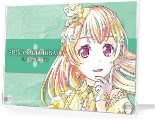 Chisato Shirasagi BanG Dream! Girls Band Party! Ani-Art Part 4 Double Acrylic Panel Acrylic Stand [USED]