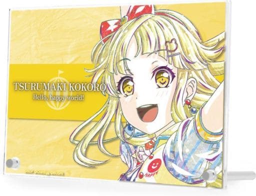 Kokoro Tsurumaki BanG Dream! Girls Band Party! Ani-Art Part 4 Double Acrylic Panel Acrylic Stand [USED]