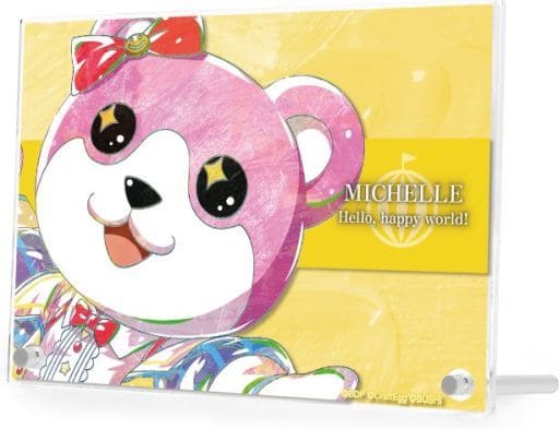 Michelle BanG Dream! Girls Band Party! Ani-Art Part 4 Double Acrylic Panel Acrylic Stand [USED]