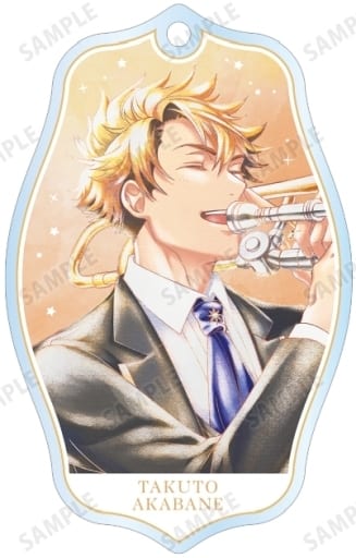 Takuto Akabane La Corda D'oro Starlight Orchestra Ani-Art Aqua Label Trading Acrylic Keychain Ver.B Key Chain [USED]