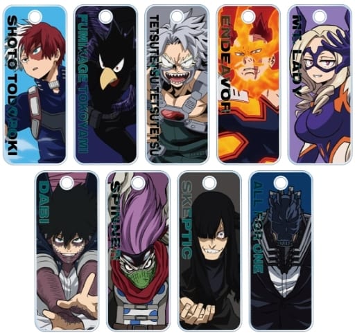My Hero Academia Shoto Todoroki & Others Trading Acrylic Key Tags Ver.D All 9 Types Set Keychains [USED]