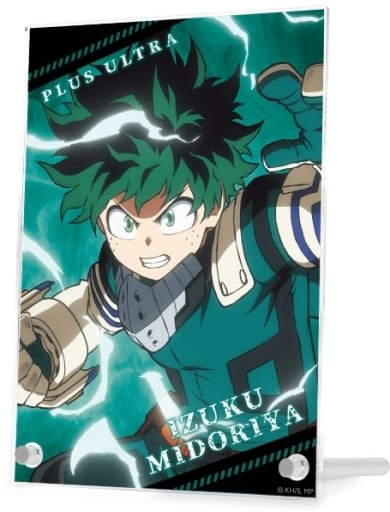 My Hero Academia Izuku Midoriya Double Acrylic Panel Acrylic Stands [USED]