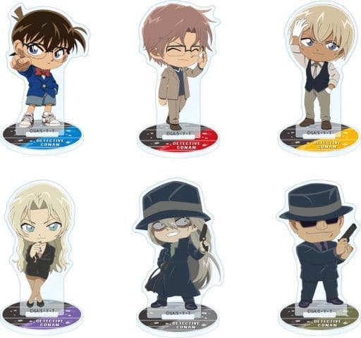 Conan Edogawa, etc. Detective Conan Petit Character Collect Acrylic Stand Vol.6 All 6 Types Set Acrylic Stand [USED]