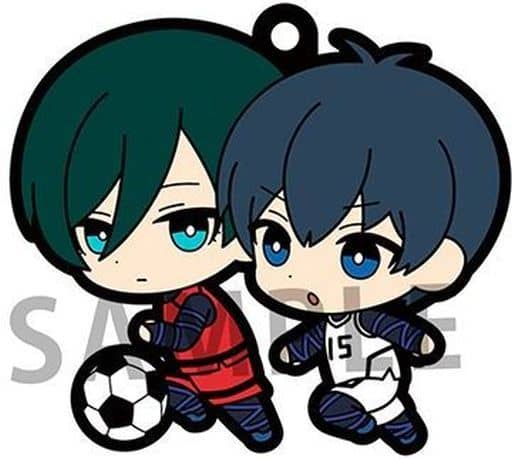 Rin Itoshi Yoichi Isagi Blue Lock Buddycolle Rubber Mascot Key Ring [USED]