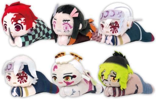 Nezuko Kamado, etc. Demon Slayer: Kimetsu no Yaiba Hagu Chara Collection 08 All 6 Types Set Key Chain [USED]