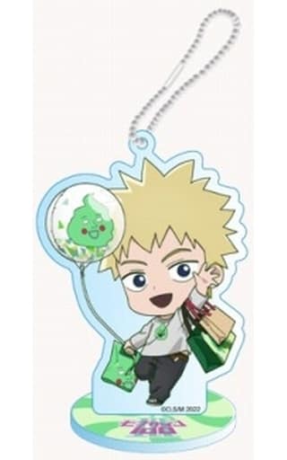 Teruki Hanazawa Mob Psycho 100 III #Oshitoame Mini Character Acrylic Stand Key Chain Walking Around The Park Key Chain [USED]