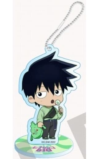 Ritsu Kageyama Mob Psycho 100 III #Oshitoame Mini Character Acrylic Stand Key Chain Walking Around The Park Key Chain [USED]