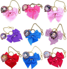 Nezuko Kamado, etc. Demon Slayer: Kimetsu no Yaiba Random Ribbon Charm Ufotable Cafe x Machi Asobi Cafe Valentine Event 2023 Limited All 9 Types Set Charm [USED]