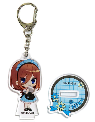 Miku Nakano The Quintessential Quintuplets Movie Trading Acrylic Stand Key Chain Cafe Limited Key Chain [USED]