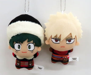 Izuku Midoriya Katsuki Bakugo My Hero Academia Chibigurumi Weekly Shonen Jump August 22, 2022 Issue Service For All Applicants 2 Piece Set Key Chain [USED]