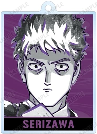 Katsuya Serizawa Mob Psycho 100 III Ani-Art Black Label Trading Acrylic Key Chain Key Chain [USED]