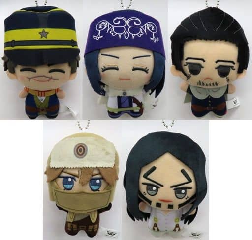 Saichi Sugimoto, etc. Golden Kamuy Chibigurumi Vol.2 Vol.1 All 5 Types Set Key Chain [USED]