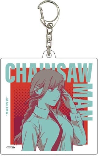 Chainsaw Man Makima Acrylic Keychain 1 Newly Drawn Illustration Keychains [USED]